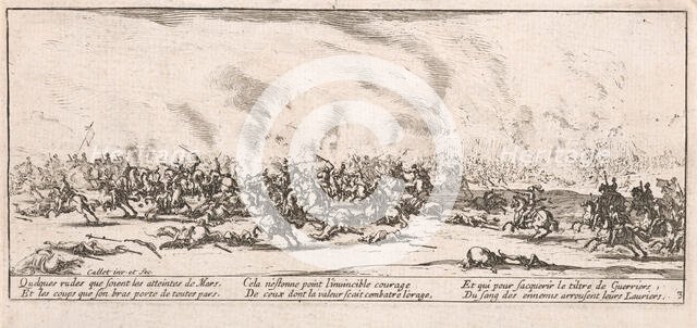 La Bataille (The Battle), 1633. Creator: Jacques Callot.