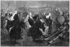 'Lama dance at Jummoo, performed before the Prince of Wales', 1876. Artist: Unknown