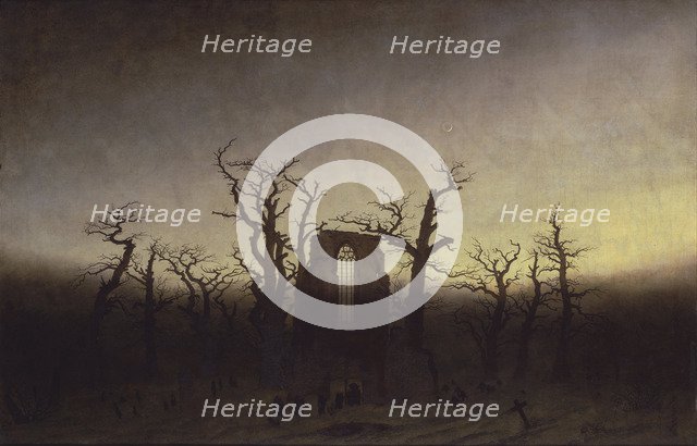 Abbey among Oak Trees, ca 1809. Artist: Friedrich, Caspar David (1774-1840)