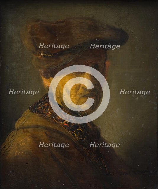 Man with a Hat. (Portrait of Rembrandt's Father), 1629. Creator: School of Rembrandt van Rijn.