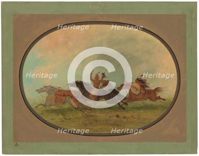 The Scalper Scalped - Pawnees and Cheyennes, 1861/1869. Creator: George Catlin.