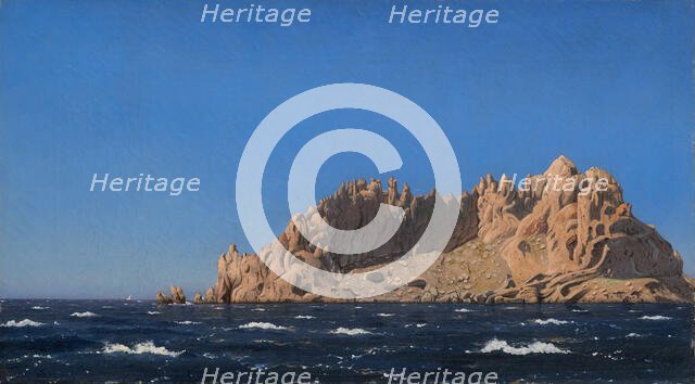 View of Île Maïre, 1854. Creator: Larsen, Emanuel (1823-1859).