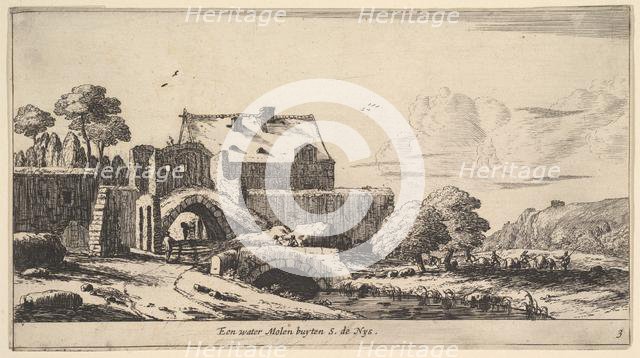 A Water Mill near St. Denis, 17th century. Creator: Reinier Zeeman.