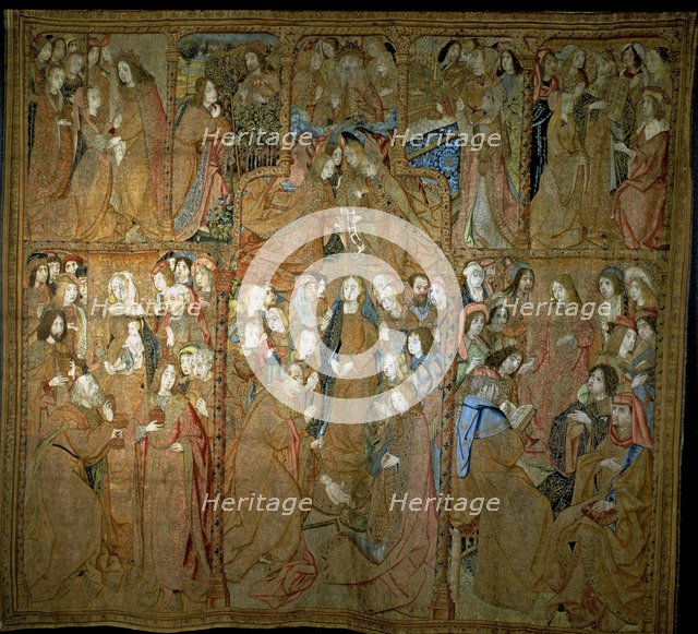 The Triumph of the Mother of God' series of fifteenth century Flemish tapestries. Cloth III 'The …