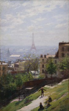 Fragment of the Panorama of Paris, c1893. Creator: Ludwik de Laveaux.