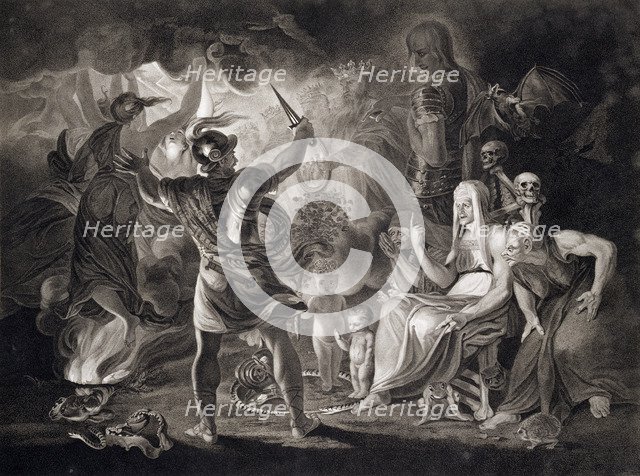 Macbeth, the Three Witches and Hecate, 1805. Artist: John Boydell