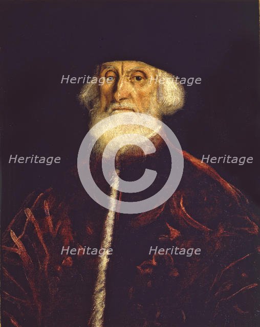 Portrait of Procurator Jacopo Soranzo, c. 1550. Creator: Tintoretto, Jacopo (1518-1594).