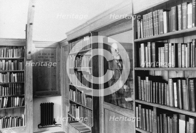 Inside the library, York, Yorkshire, 1928. Artist: Unknown
