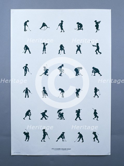 It's a game called golf, poster, 20th century. Artist: Unknown