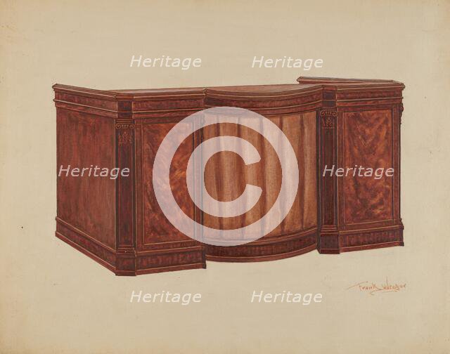 Desk, 1936. Creator: Frank Wenger.