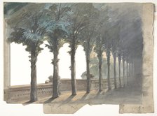 Design for a Stage Set at the Opéra, Paris, 1830-90. Creator: Eugene Ciceri.