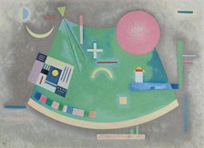 Arrow to the circle (Pfeil zum Kreis), 1930. Creator: Kandinsky, Wassily Vasilyevich (1866-1944).