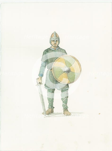 A Saxon fyrdman, c1066 (2015). Creator: Judith Dobie.