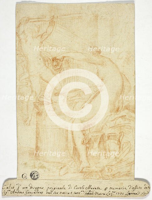 Copy after Drawing by Carlo Maratta, 1731. Creator: Francisco Vieira de Mattos.