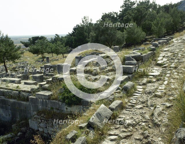 Ruins, Priene, Agora, Ionia, Anatolia, Turkey, 1999. Creator: Unknown.