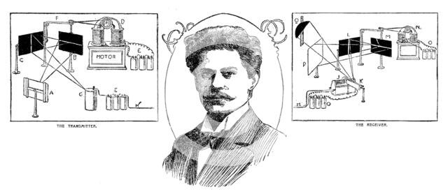 Jan Szczepanik and his marvellous invention, 1898. Creator: Unknown.