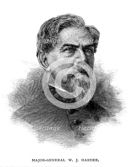 William J Hardee, American soldier. Artist: Unknown