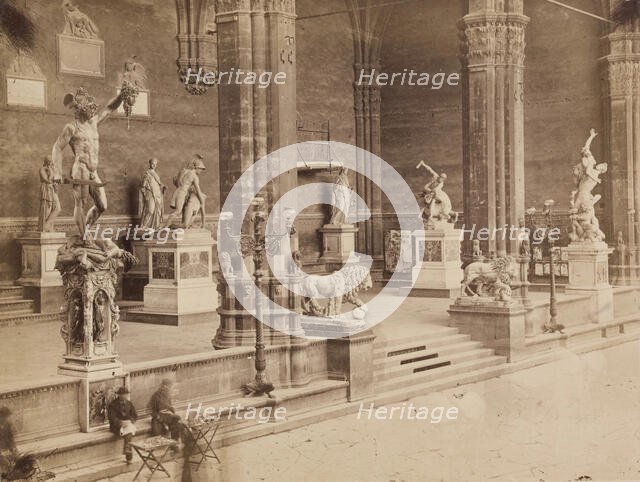 Loggia dei Lanzi, Florence, 19th century. Creator: Unknown.