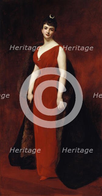 Portrait of Madame Edgar Stern, 1889. Creator: Charles Emile Auguste Carolus-Duran.