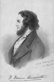 'Mr. Harrison Ainsworth', c1840. Artist: Alfred d'Orsay.