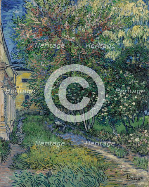 The garden at the asylum at Saint-Rémy, 1889.