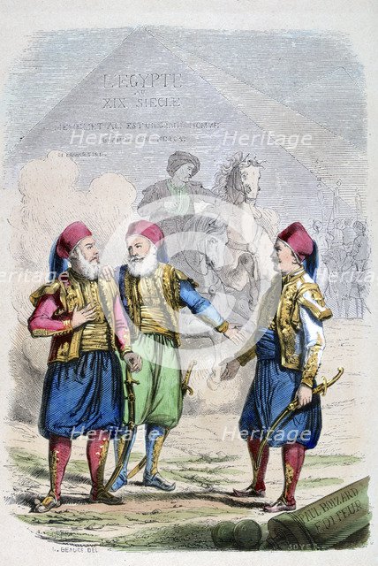 A print from 19th Century Egypt, 1847. Artist: Jean Adolphe Beauce