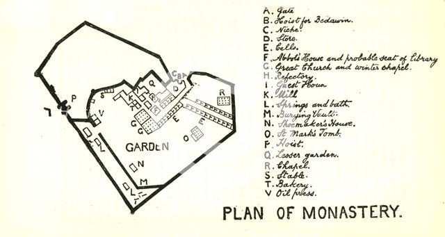 'Plan of Monastery of St. Anthony', c1915. Creator: Mark Sykes.
