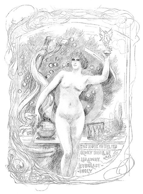 First sketch for the enamel 'The Hour in All Its Glory Shall Be Led Away Everlastingly', 1899. Artist: Unknown