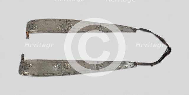 Pair of Armored Reins, Germany, 19th century in 16th century German style. Creator: Unknown.