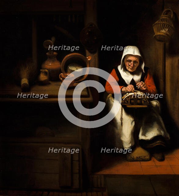 The Old Lacemaker. Creator: Nicolaes Maes.