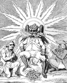 'Satan in all his Glory...', 1792.Artist: James Gillray