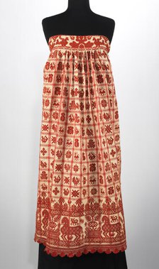 Apron, Russian, 1830-70. Creator: Unknown.