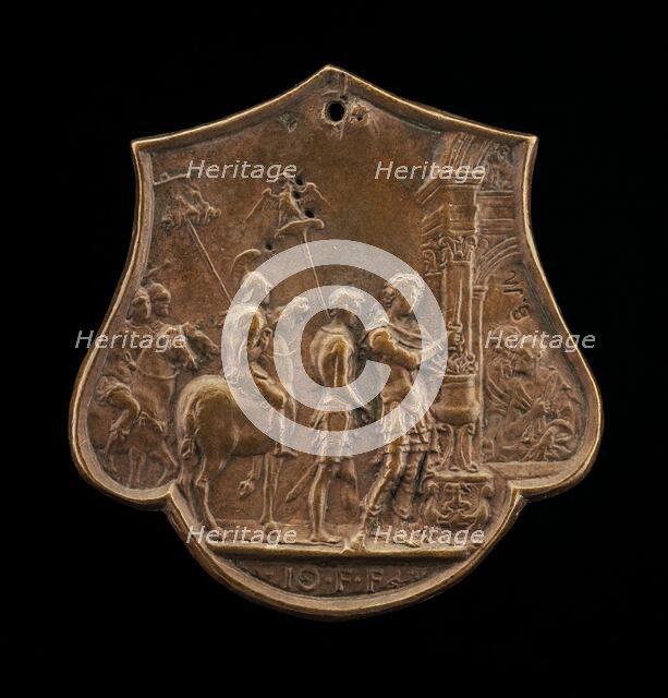 Mucius Scaevola, second half 15th century. Creator: Master IO.FF..