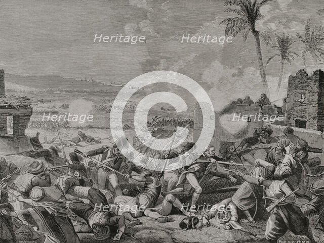 Napoleonic Wars: French Invasion of Egypt, (1798-1801) - Battle of Sediman...1798, 1879. Creator: Unknown.