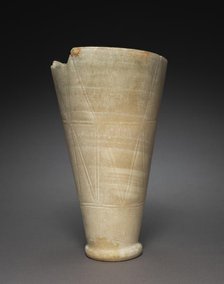 Tall Jar with Rope Patterns, 2647-2454 BC. Creator: Unknown.