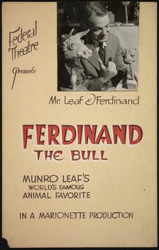 Ferdinand the Bull, [193-]. Creator: Unknown.
