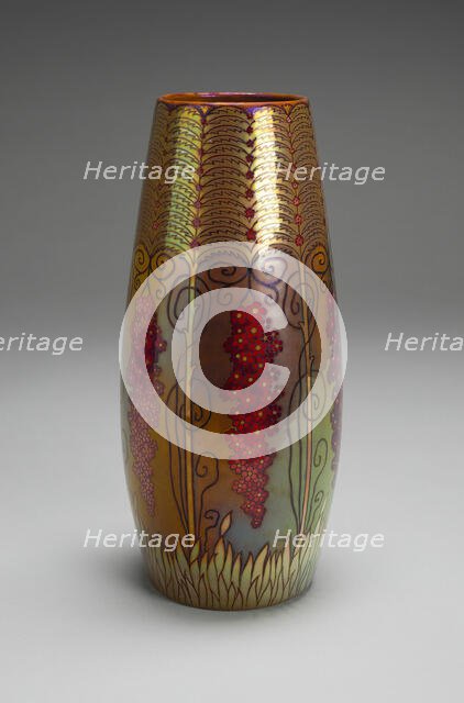 Vase, Hungary, 1898/1900. Creators: Jozsef Rippl-Ronai, Zsolnay-Pécs.