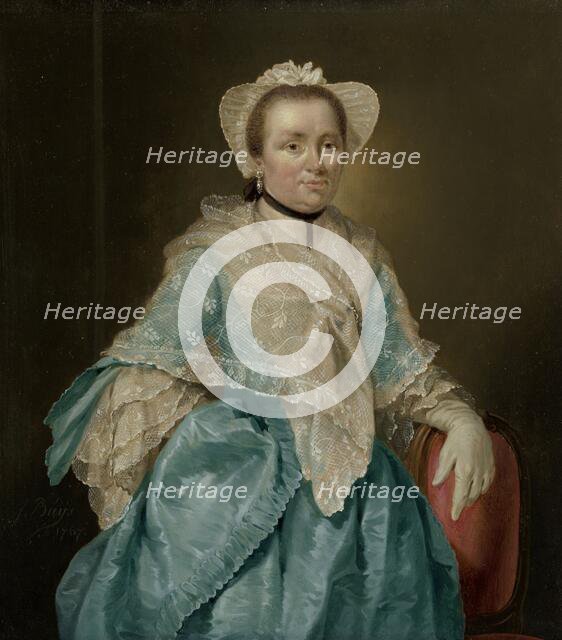 Portrait of Elisabeth Troost (1730-1790), 1767. Creator: Jacobus Buys.