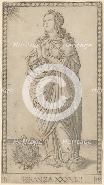 Speranza (Hope), c. 1465. Creator: Master of the E-Series Tarocchi.