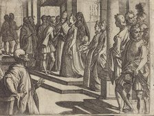 The Betrothal of Margaret of Austria to Philip III, King of Spain [verso], 1612. Creator: Raffaello Schiaminossi.