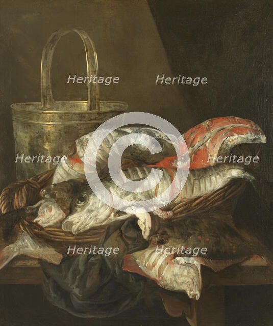 Still Life with Haddocks and Plaice. Creator: Abraham van Beyeren.