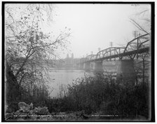 Bridge over the Susquehanna, Oswego i.e., Owego, N.Y., between 1898 and 1901. Creator: Unknown.
