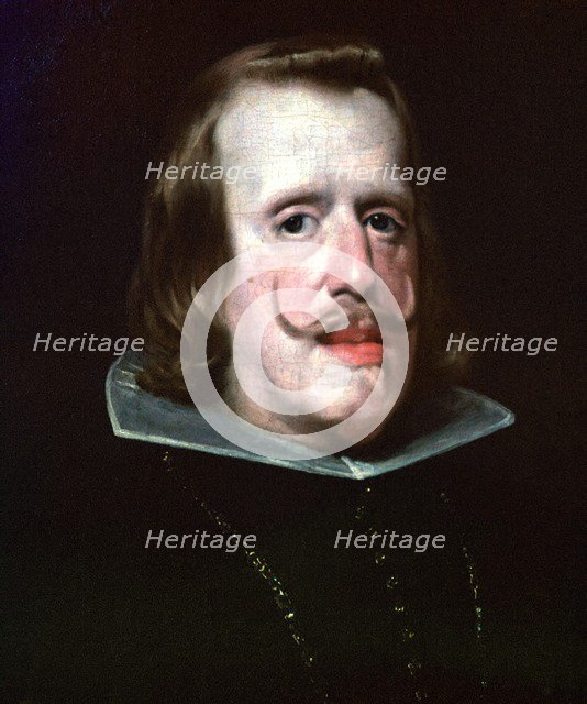 Painting of King Phillip IV of Spain, 16th century.  Artist: Diego Velasquez