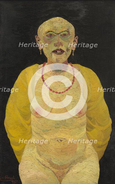 Mishandled Prostitute, 1931. Creator: Josef Scharl.