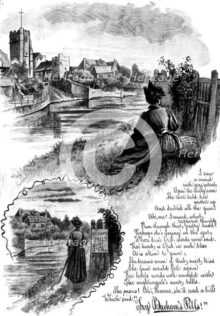 Advertisement for Beecham’s Pills, 1890. Creator: Unknown.