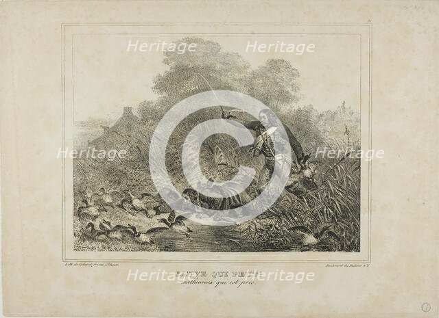 Every Man for Himself!, 1833. Creator: Auguste Raffet.