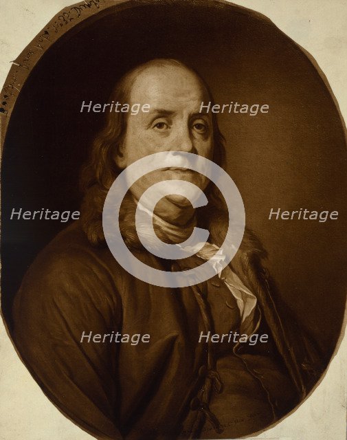 Portrait of Benjamin Franklin , Early 1780s.