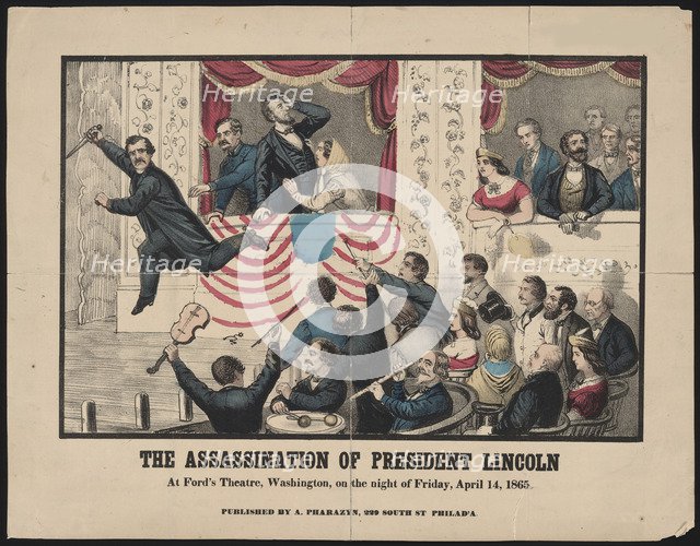 The Assassination of Abraham Lincoln, April 14, 1865, 1865.