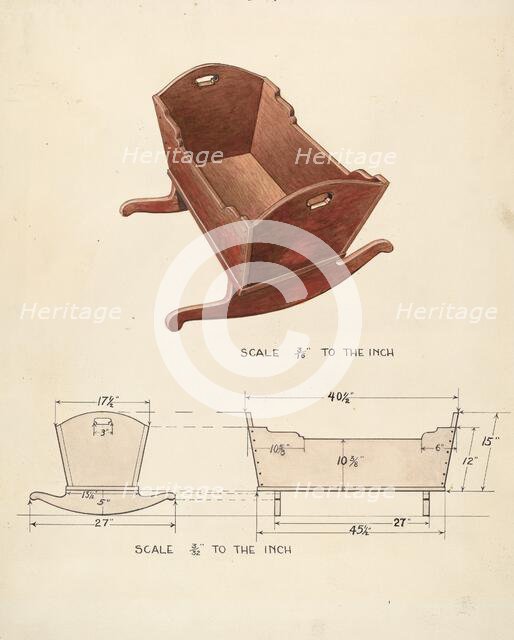 Bishop Hill: Cradle, 1936. Creator: Wellington Blewett.