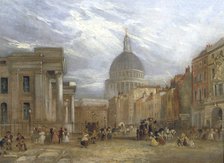 'The Old General Post Office and St Martin's le Grand', 1835.                                        Artist: George Sidney Shepherd
